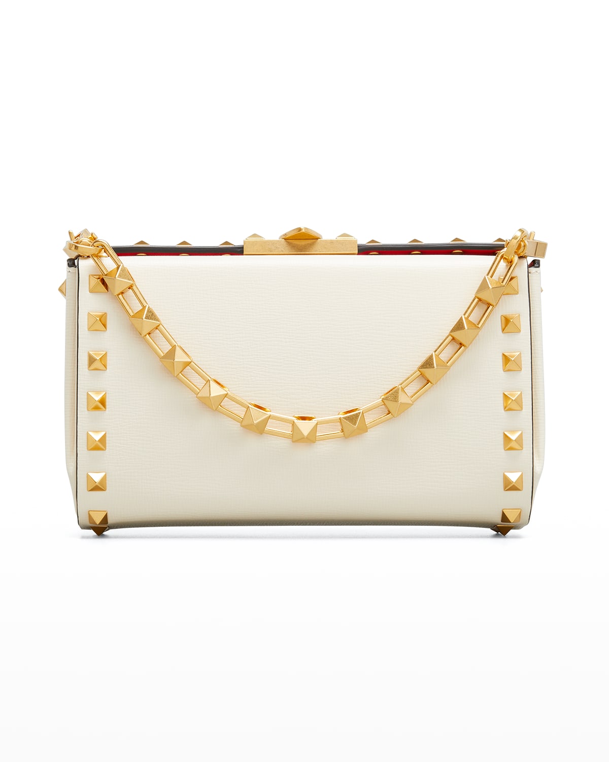 Valentino Rockstud Alcove Clutch Shoulder Bag