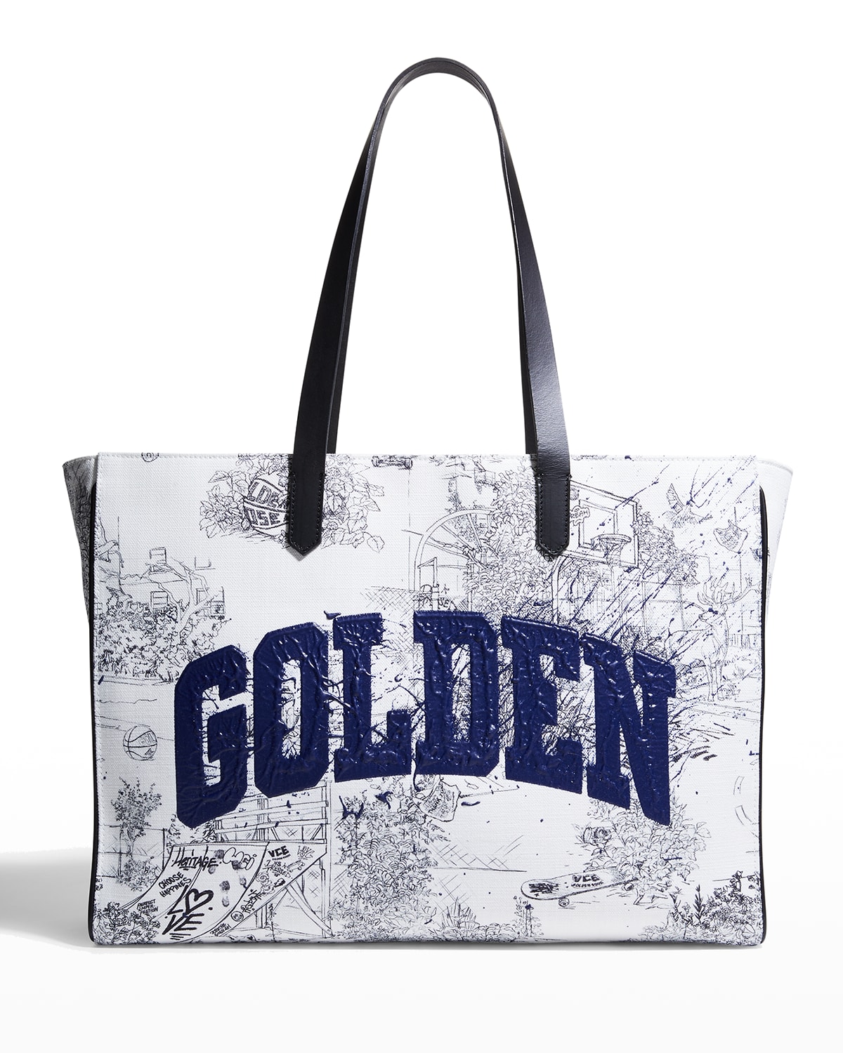 Golden Goose California Sketch Graffiti Tote Bag | Neiman Marcus