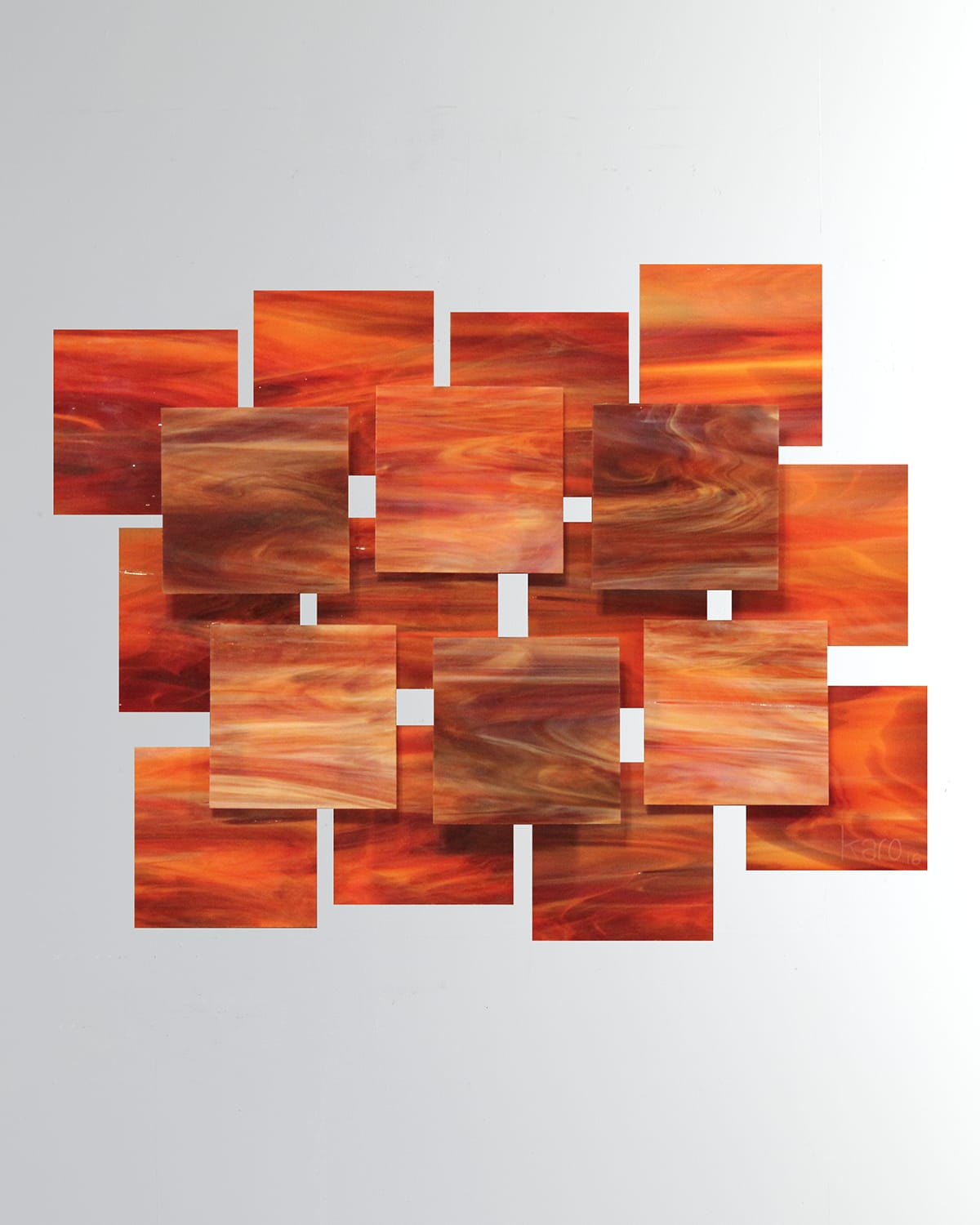 Karo Studios Sunset Glass Wall Sculpture | Thumbnail 4 Karo Studios Sunset Glass Wall Sculpture | Thumbnail 4