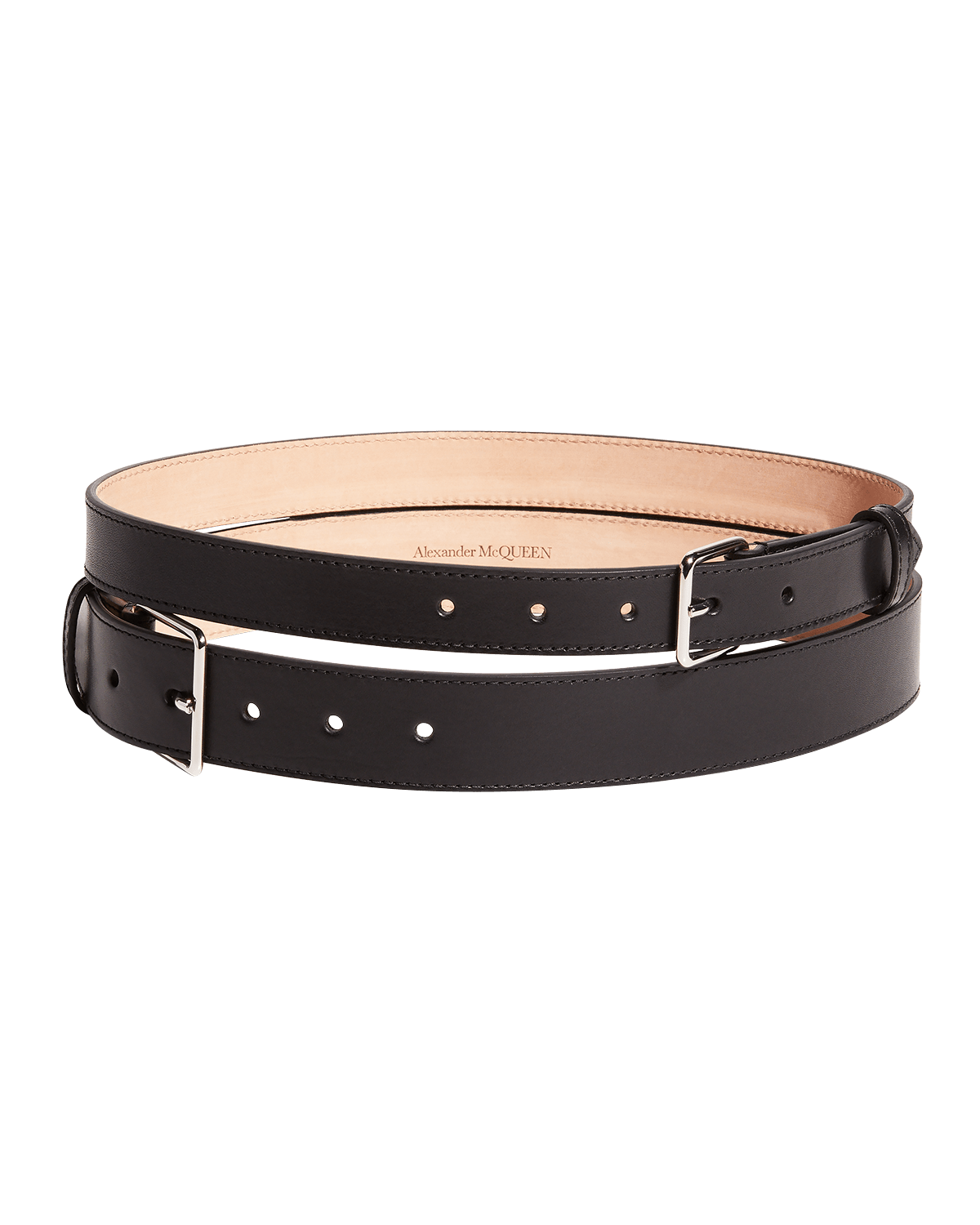 Alexander McQueen Double Long Leather Belt