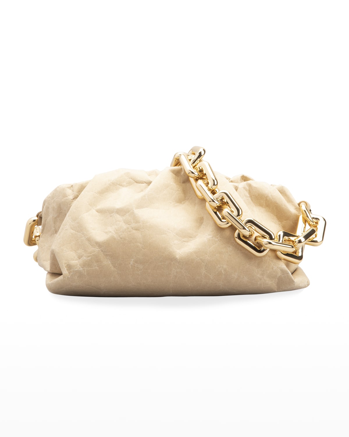 Chain Strap Leather Clutch | Neiman Marcus