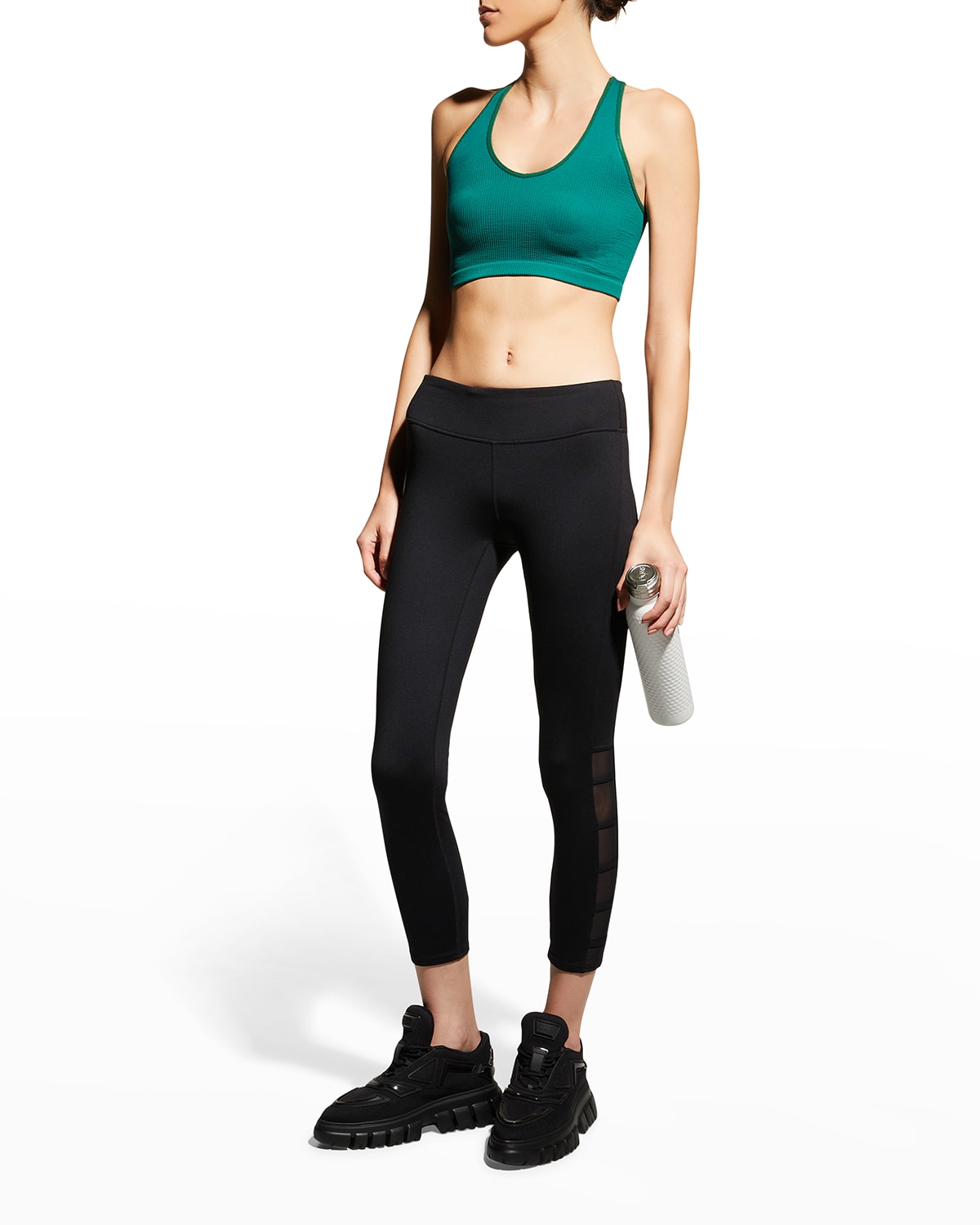 Fp Movement By Free People Free Throw Crop Top In Green Combo