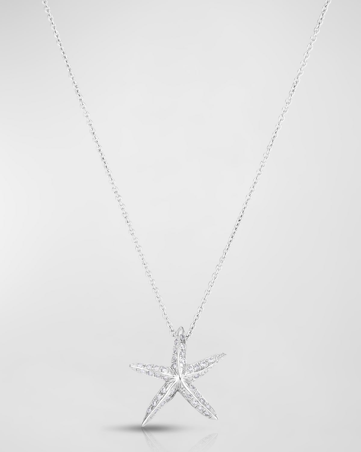 Roberto Coin Starfish Tiny Treasure Necklace in White Gold