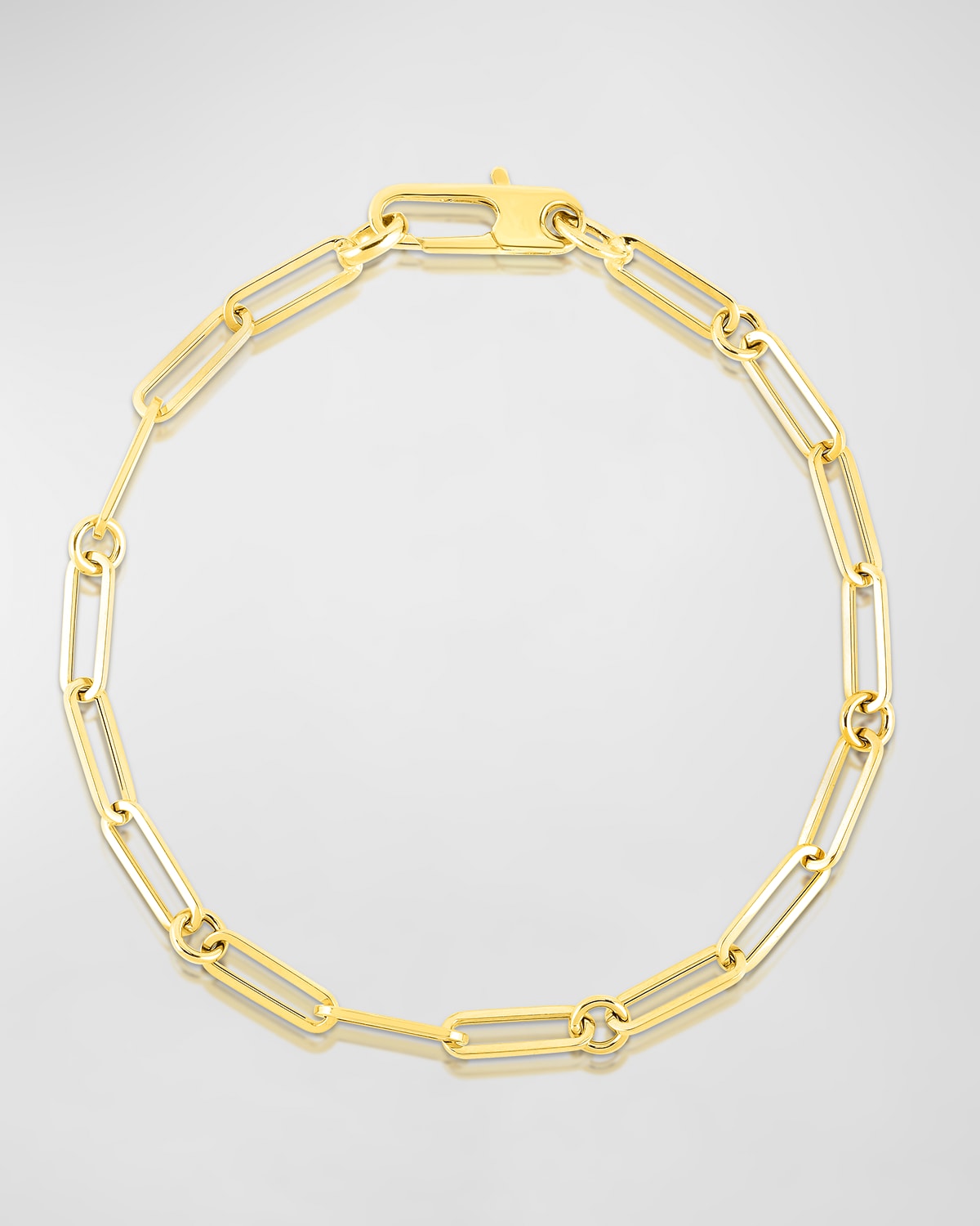 Classic Gold 3mm Bracelet - Love Gold Disc main image 1
