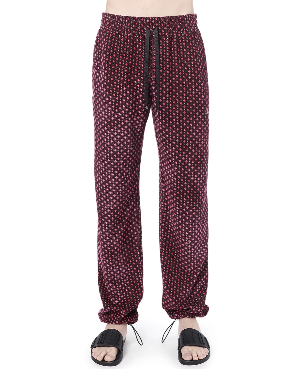 patterned track pants