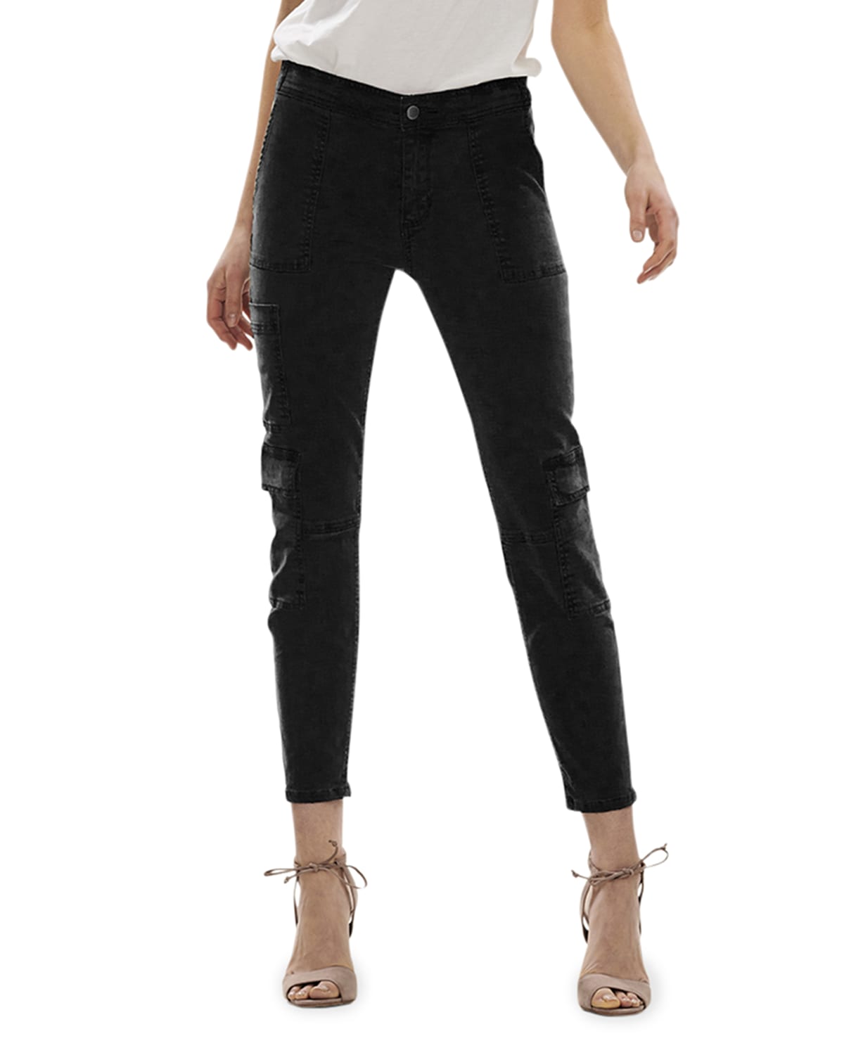 Spandex Skinny Cargo Pants Neiman Marcus