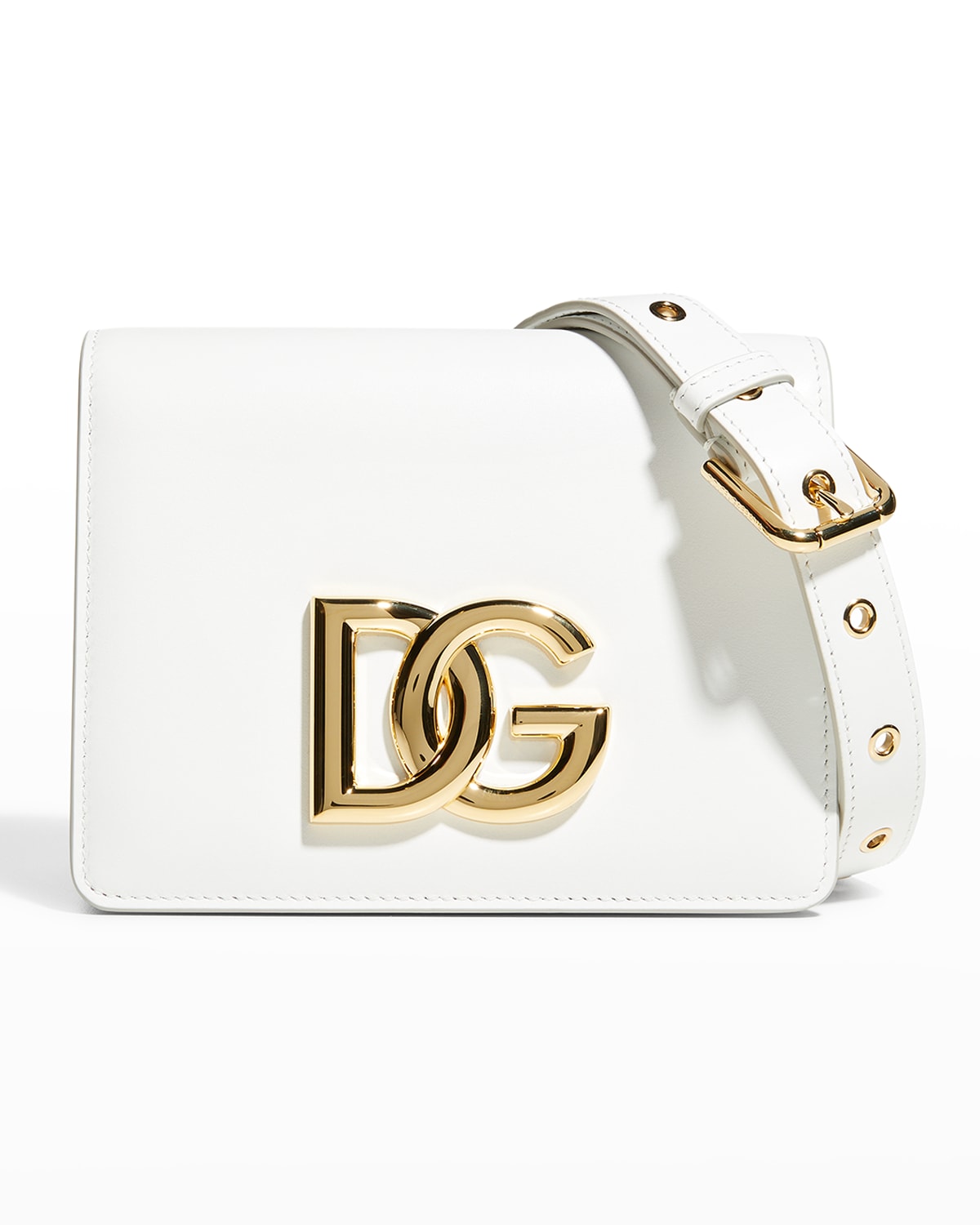 Dolce & Gabbana Dg Millennials Leather Belt Bag In White