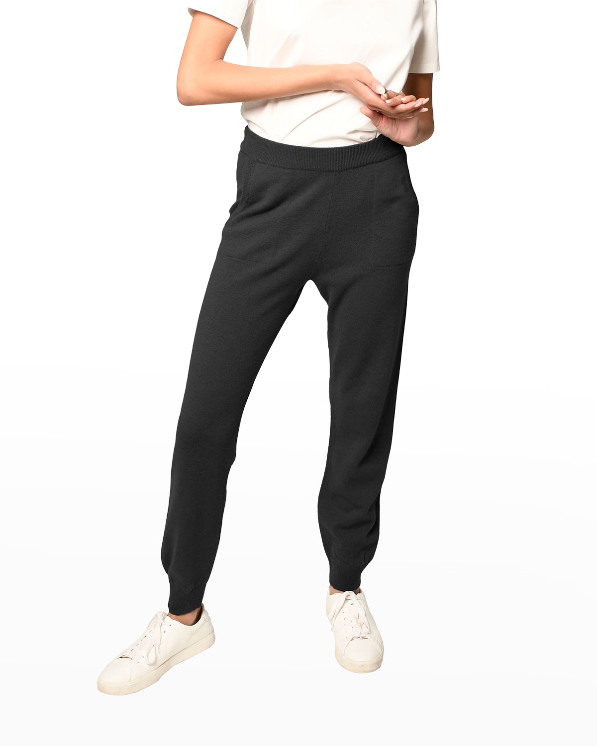 nicole miller linen jogger pants