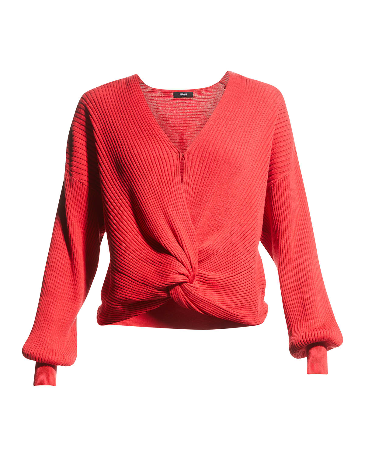 Ribbed Hem Round Neck Sweater