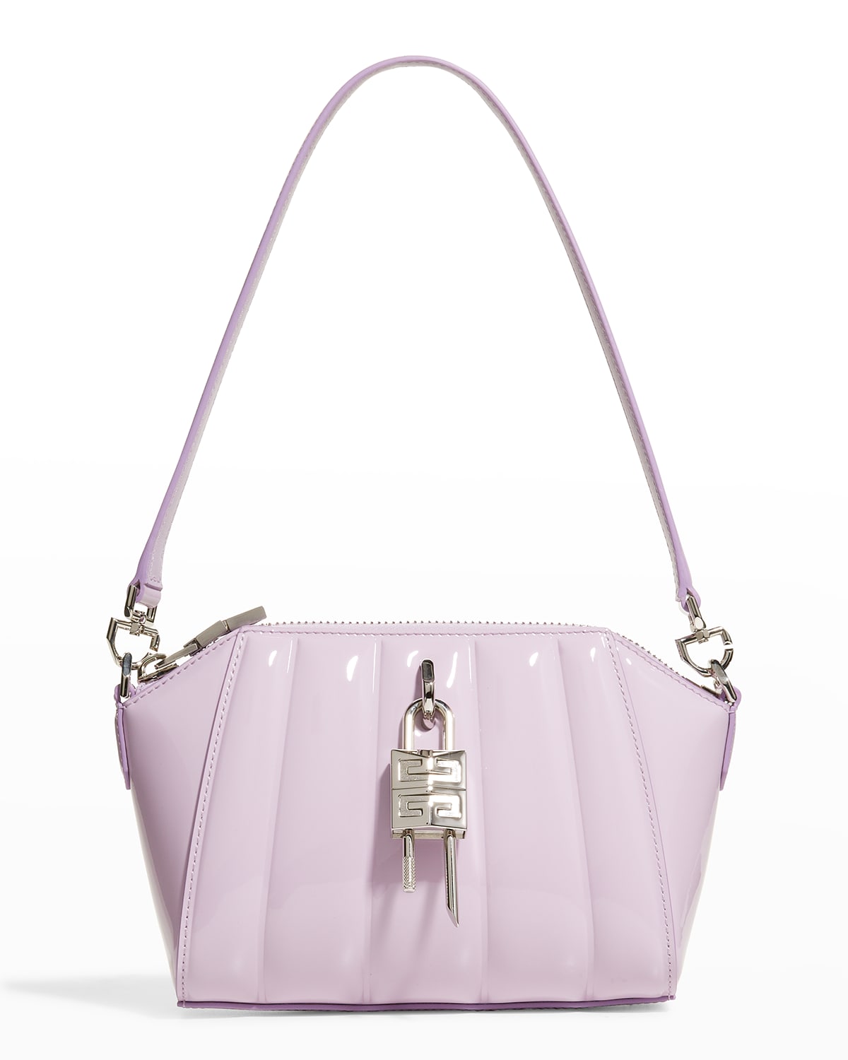 Antigona Toy Mini Leather Shoulder Bag in Purple - Givenchy