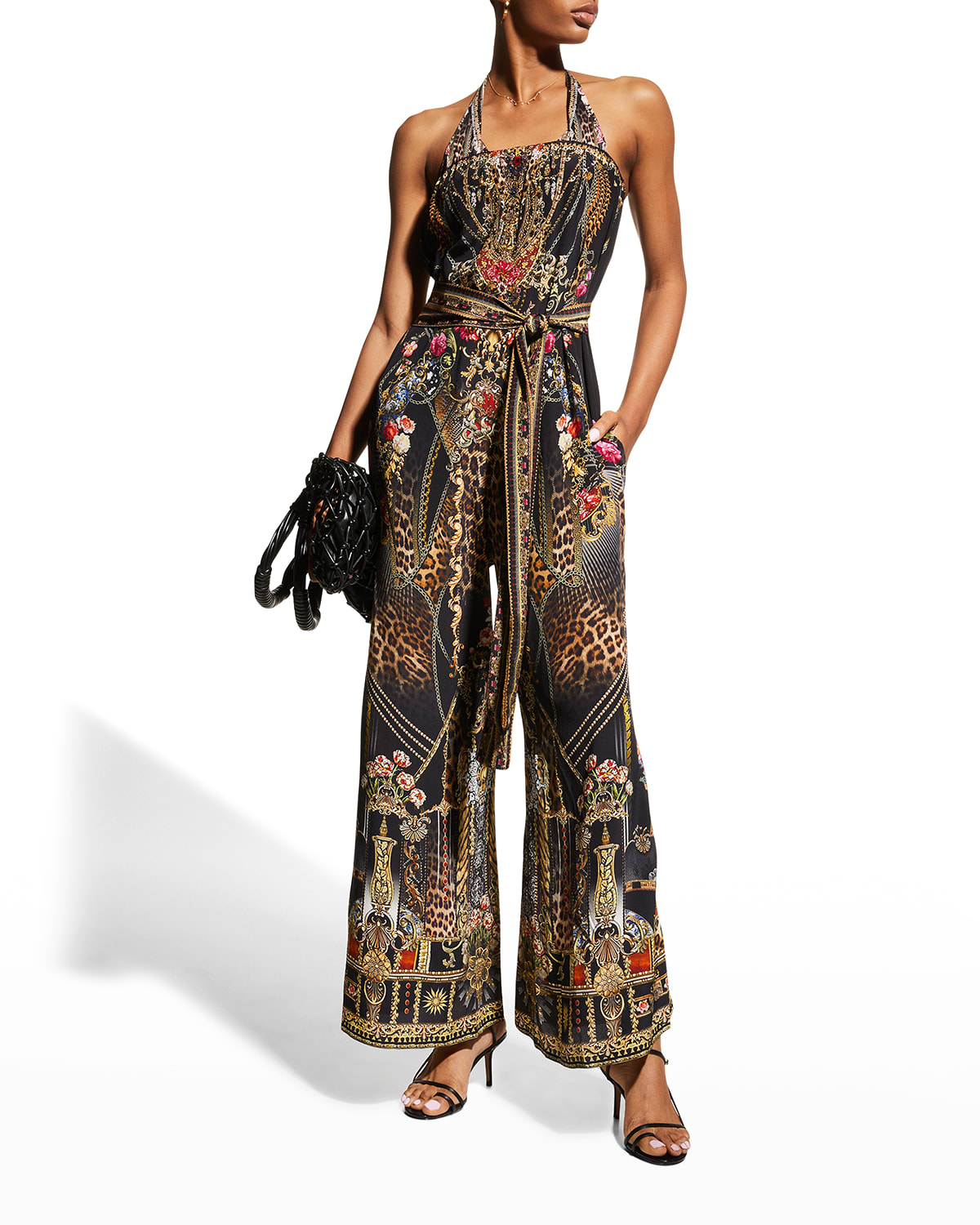 Sleeveless Silk Jumpsuit Neiman Marcus