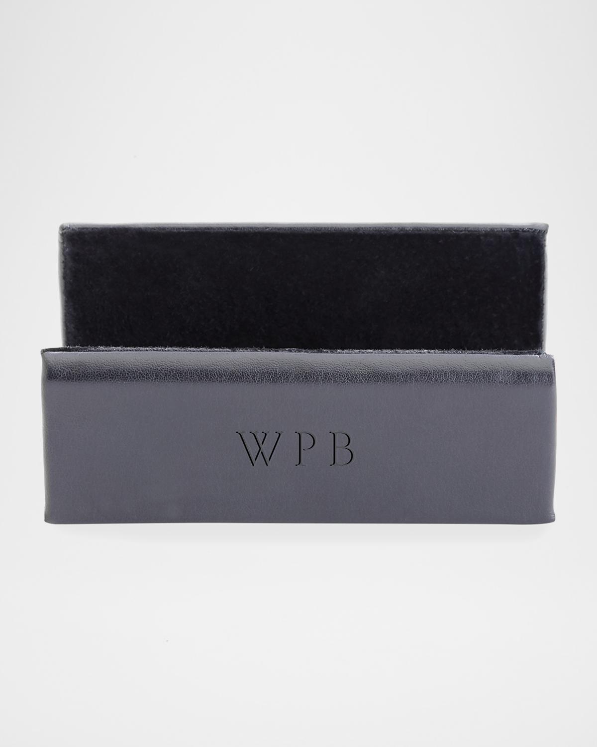 Personalized Leather Business Card Display Holder