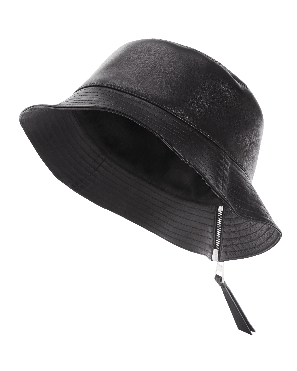 Loewe Fisherman Zip Leather Bucket Hat