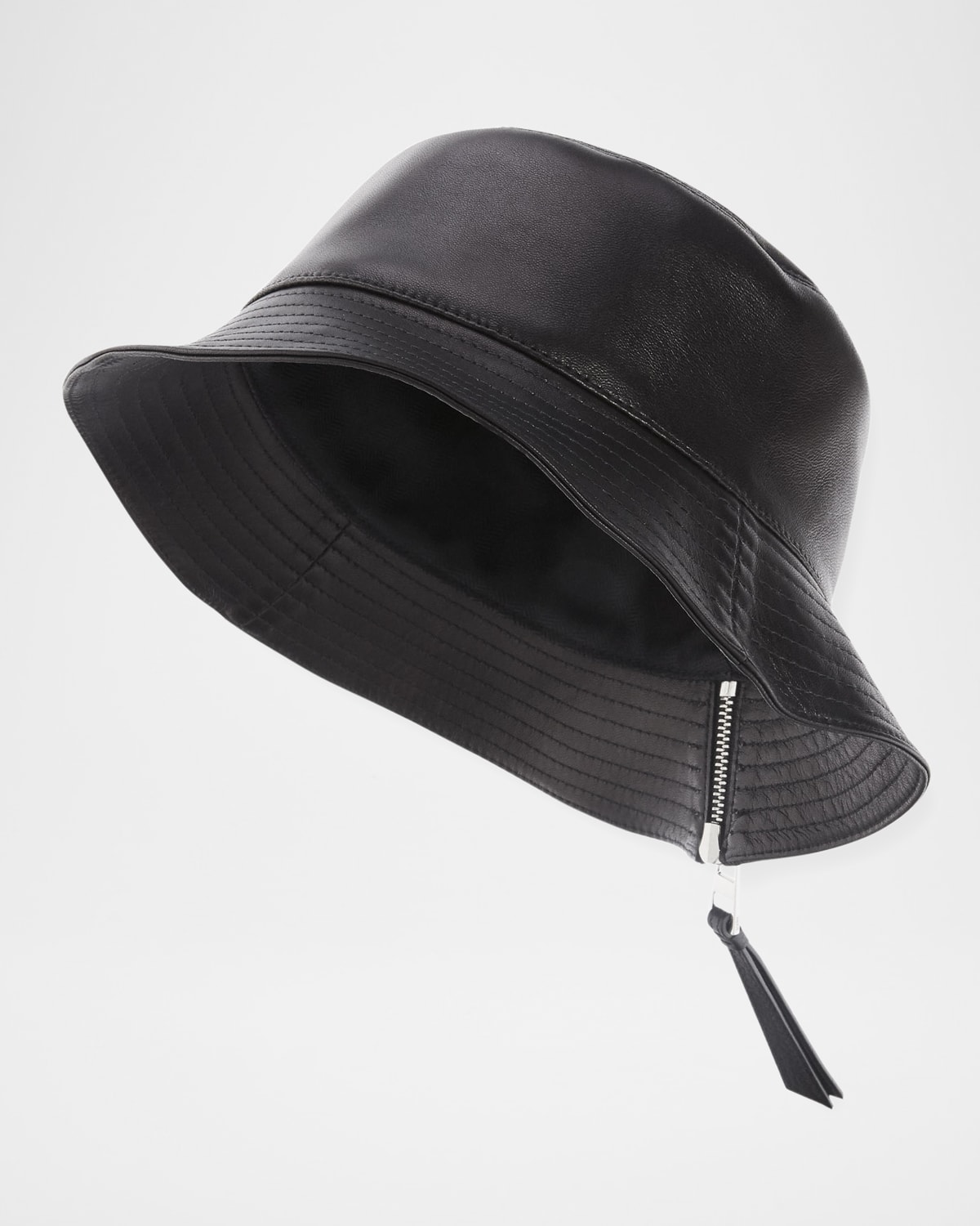 Loewe Fisherman Zip Leather Bucket Hat
