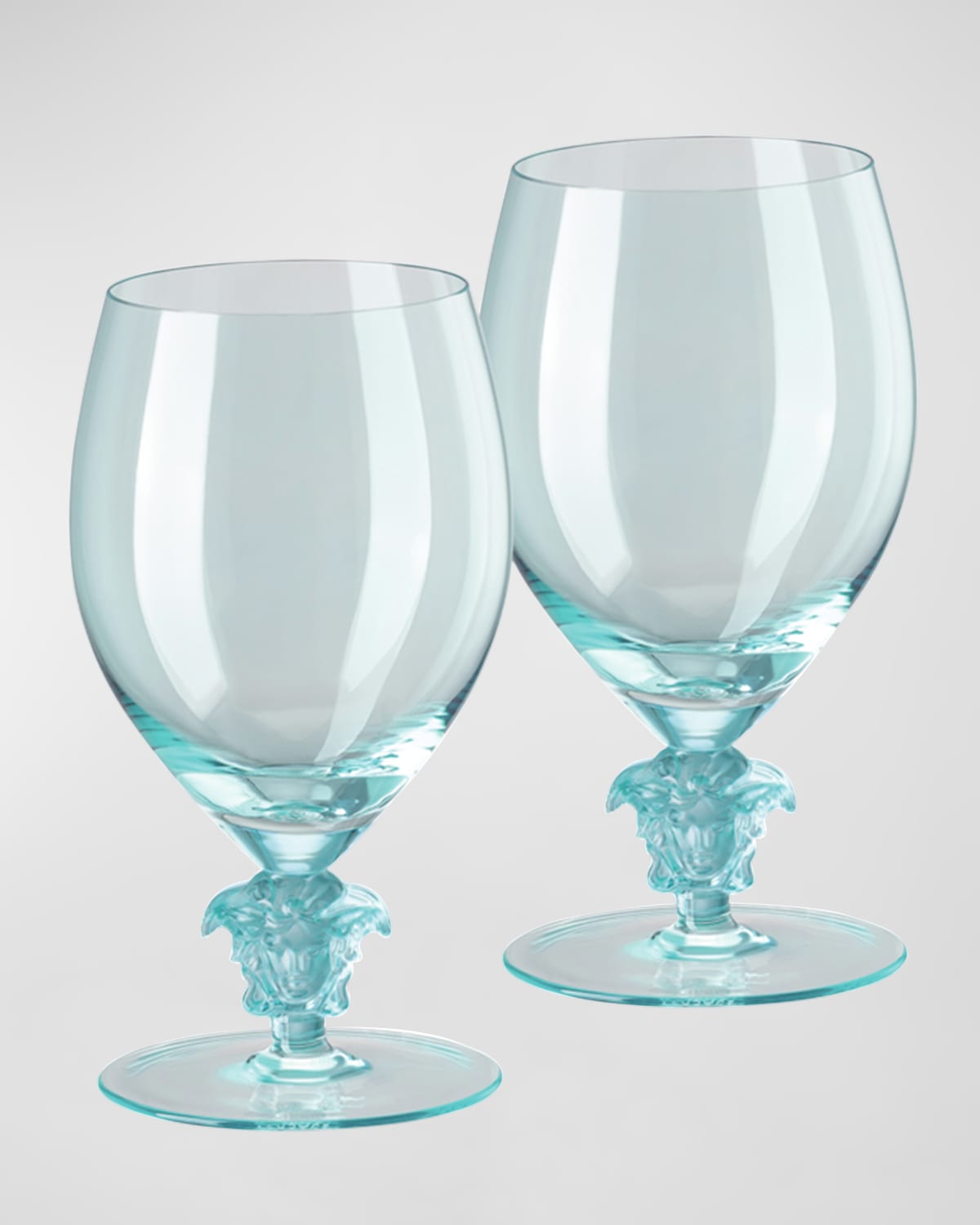 Versace Medusa Lumiere 2 Short Stem Red Wine Glasses, Set of Two