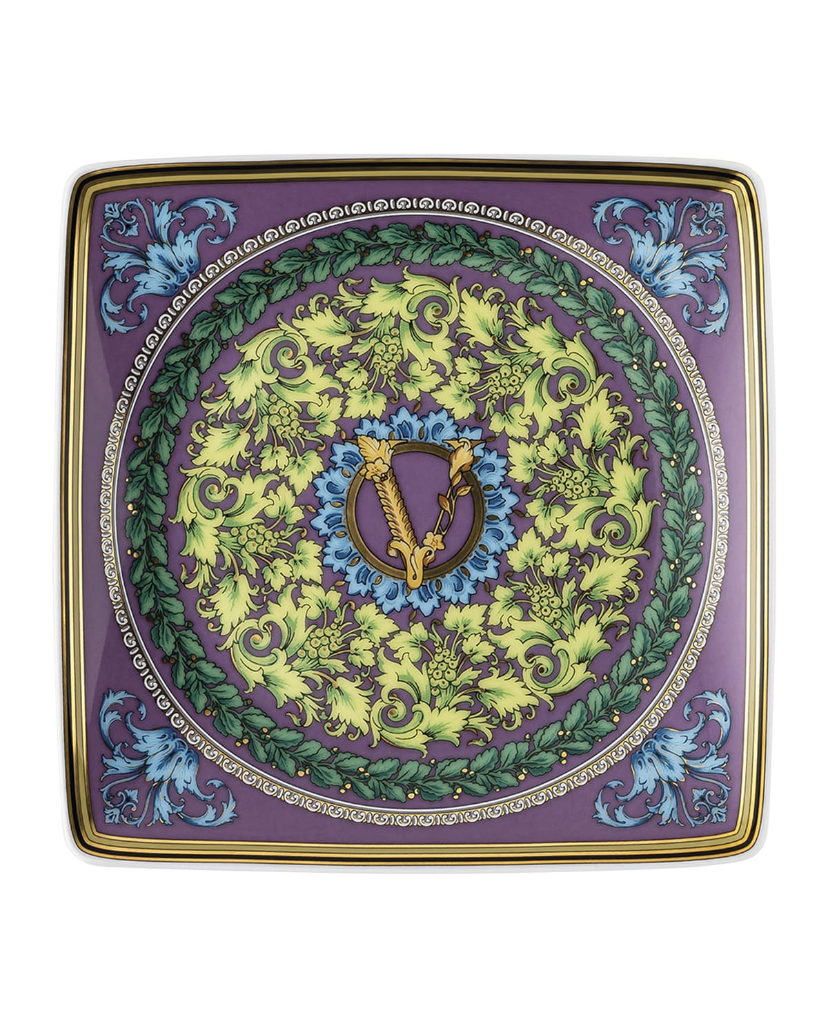 Versace Barocco Mosaic Square Canape Dish