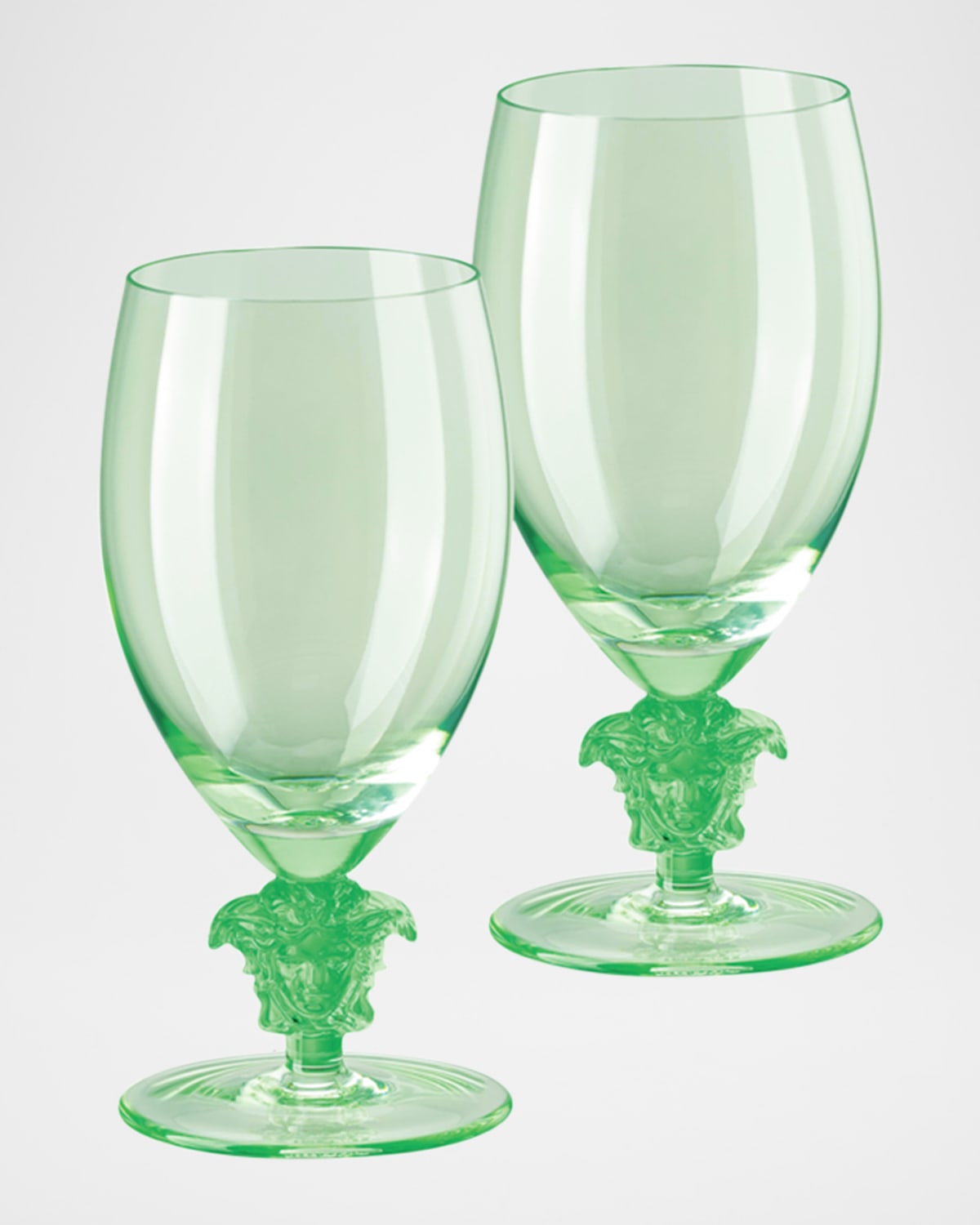 Versace Medusa Lumiere 2 Short Stem White Wine Glasses, Set of Two