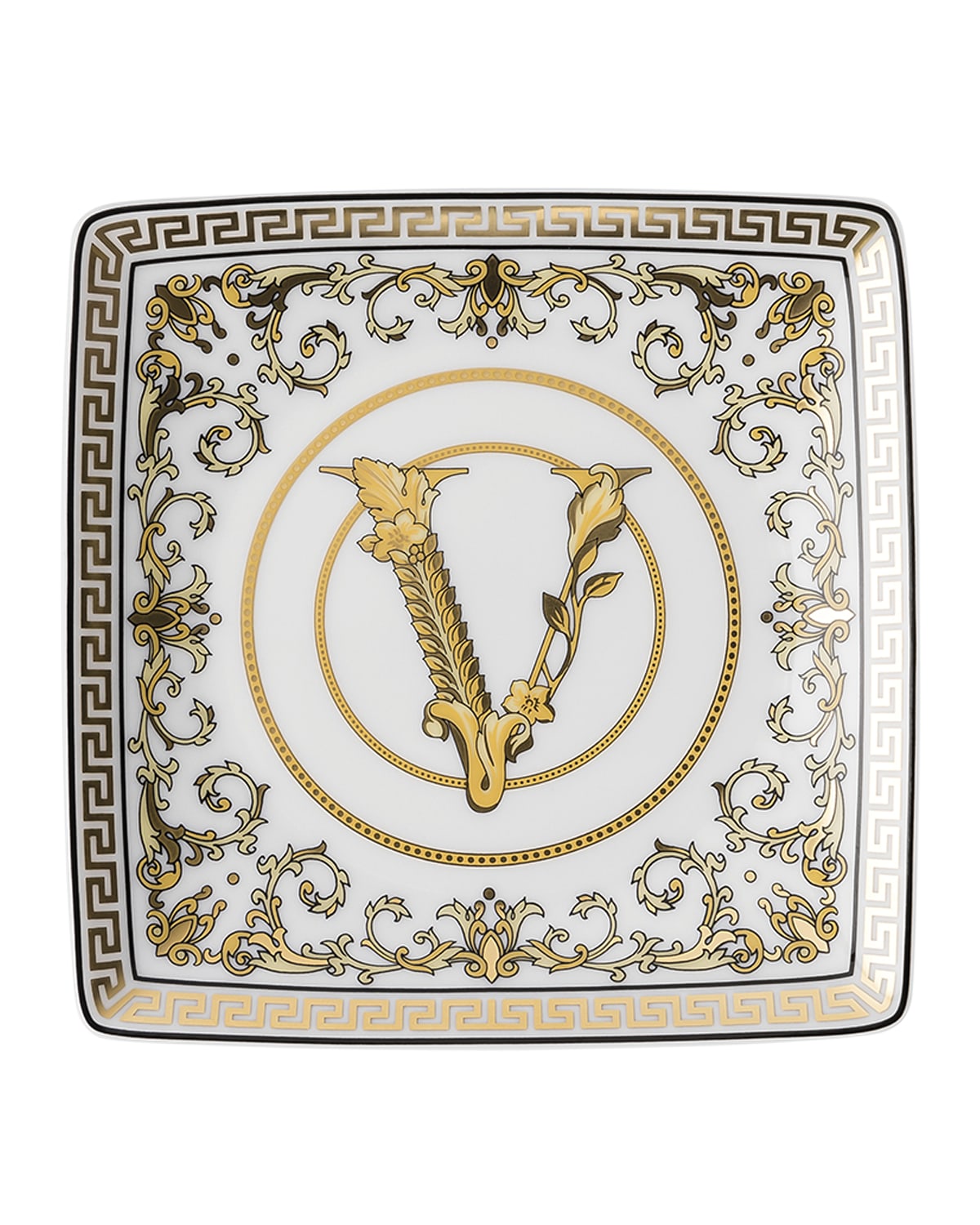 Versace Virtus Gala White Canape Dish