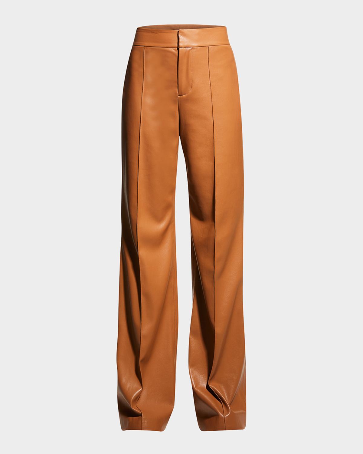 ALICE + OLIVIA Dylan High-Waist Faux-Leather Pants