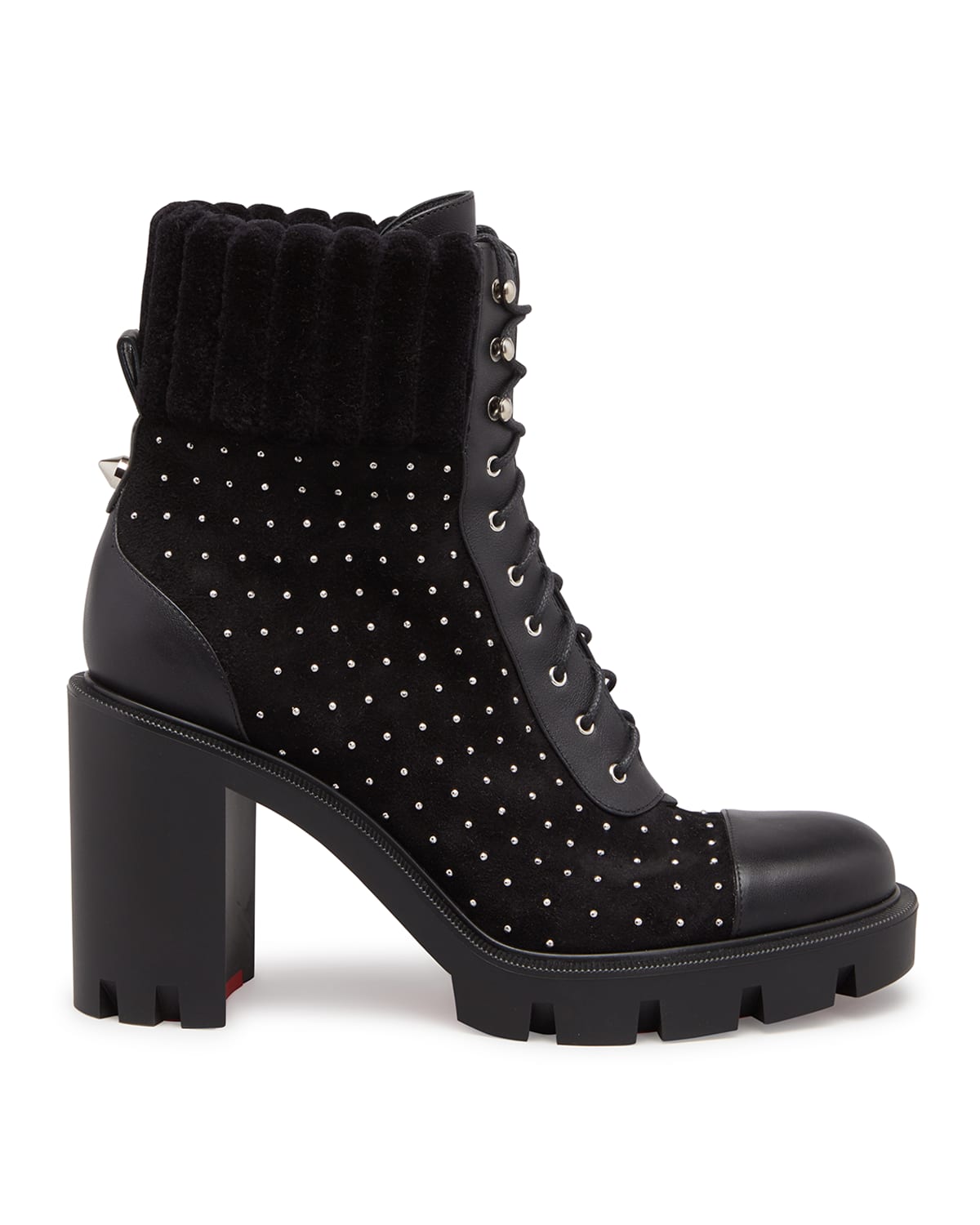 Dakita Studded Suede Red Sole Booties