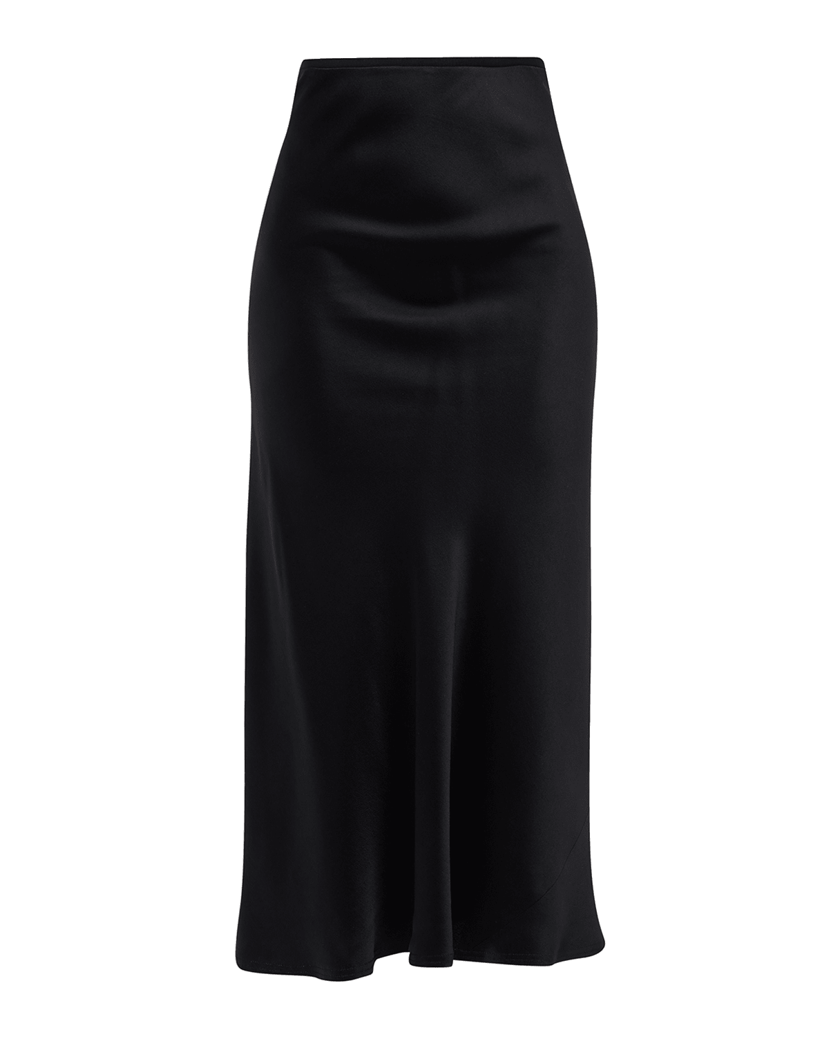 Jason Wu Wrinkled Satin Midi Slip Skirt | Neiman Marcus