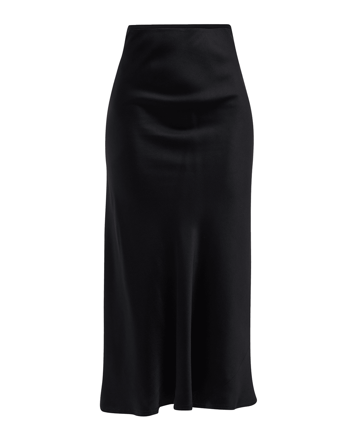Jason Wu Wrinkled Satin Midi Slip Skirt Neiman Marcus