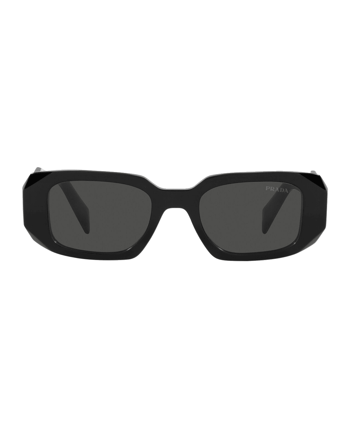 Prada Geometric Rectangle Acetate Sunglasses