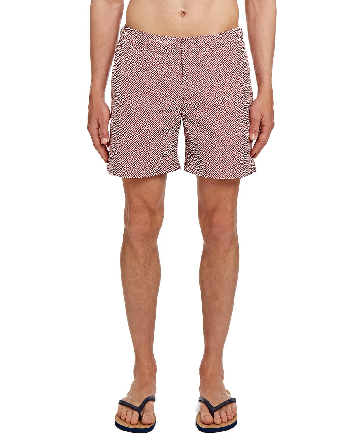 Orlebar Brown Men's Bulldog TapeStripe Swim Trunks Neiman Marcus