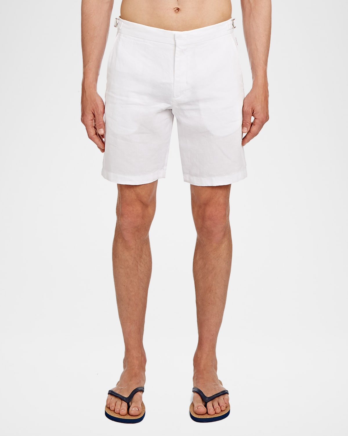 Orlebar Brown Men's Norwich Solid Linen Shorts