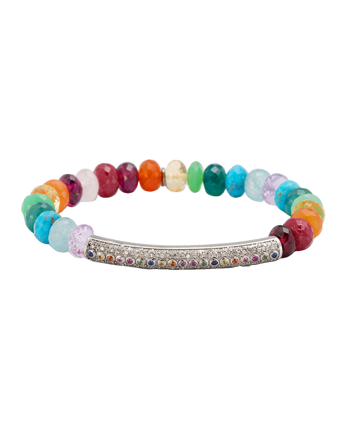 Sheryl Lowe 8mm Semiprecious Mixed Bead Bracelet | Neiman Marcus