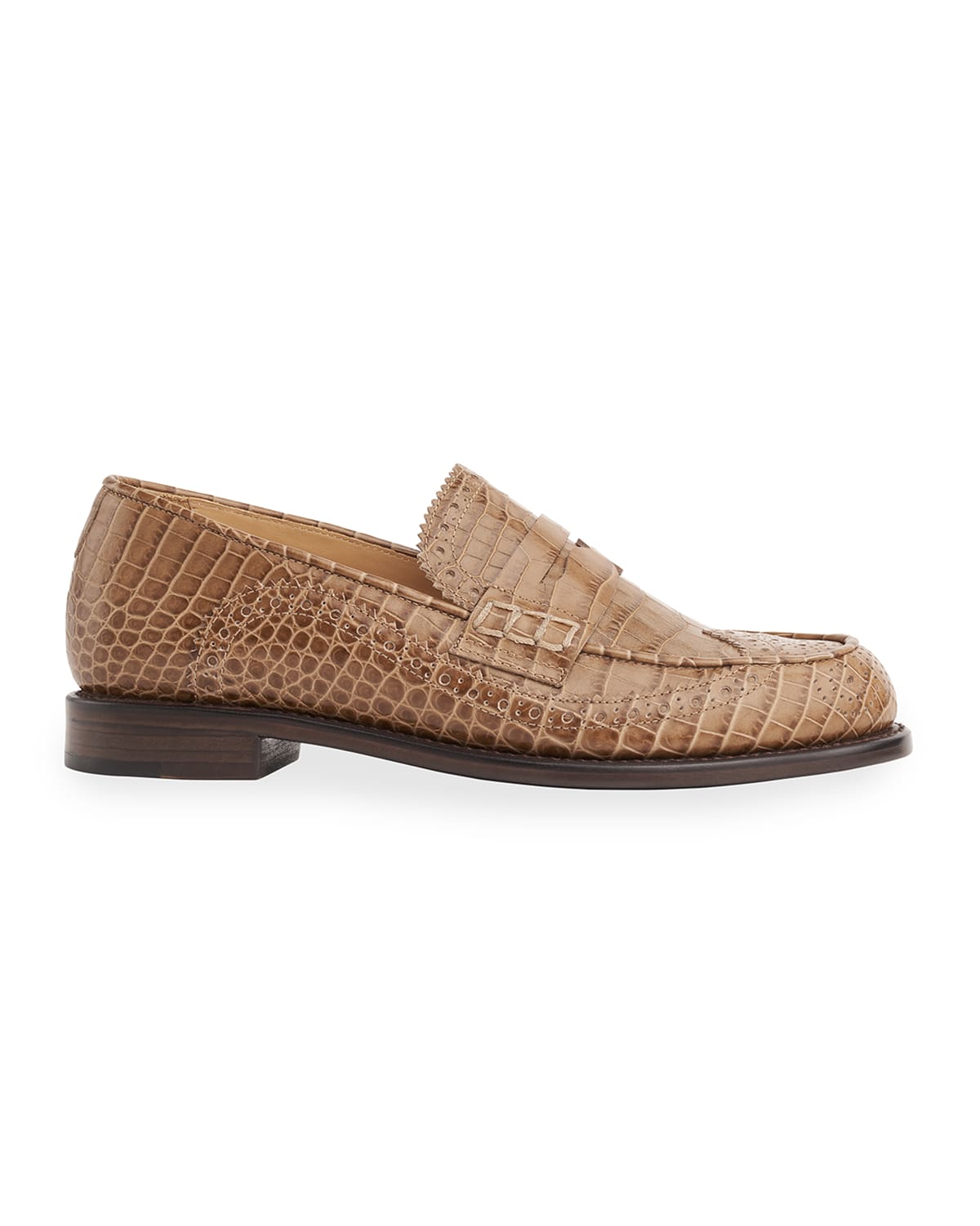 THE OFFICE OF ANGELA SCOTT MS. CHARLOTTE LEATHER PENNY LOAFERS,PROD244410220