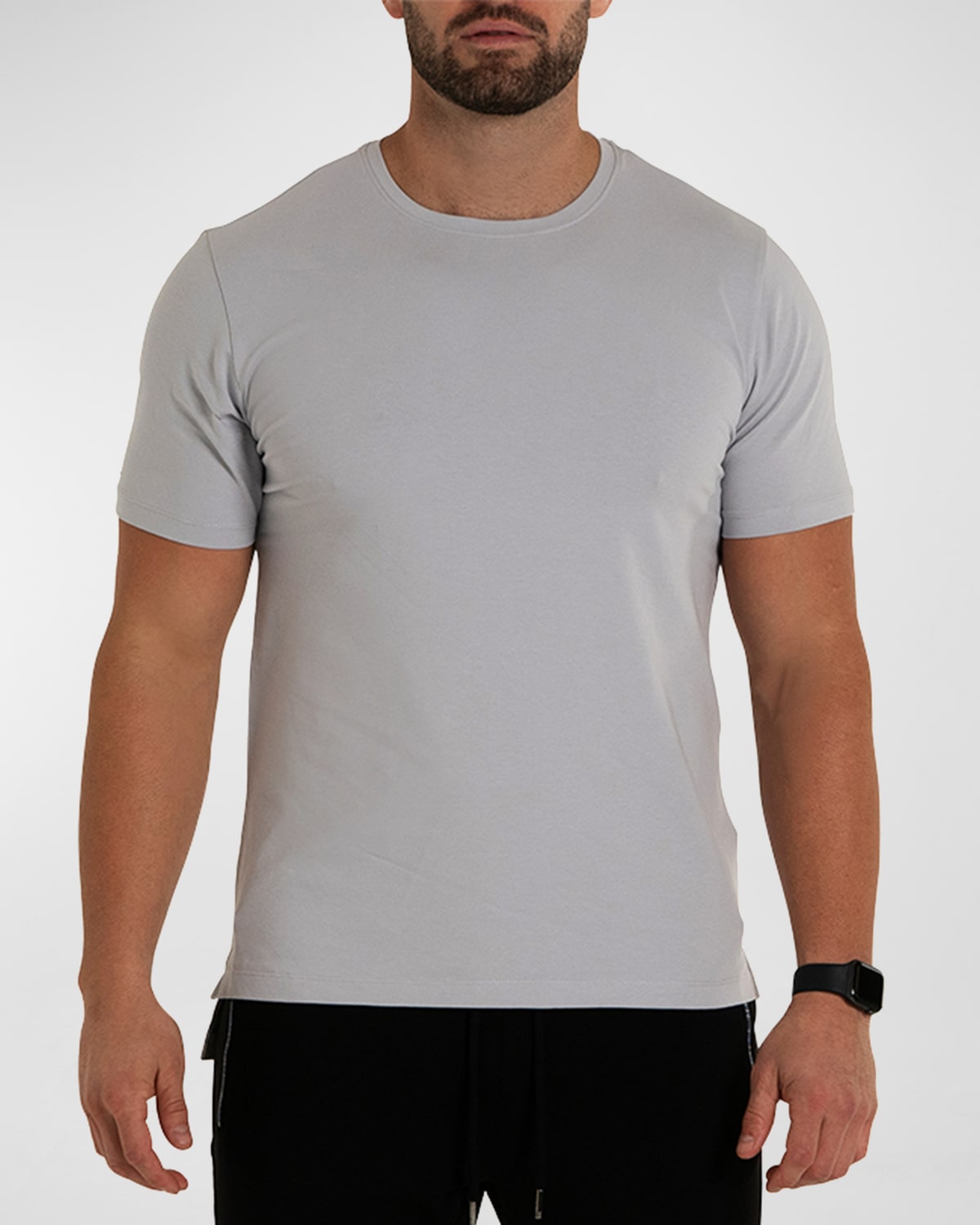 Maceoo All Over Print Graphic Tee In Grey