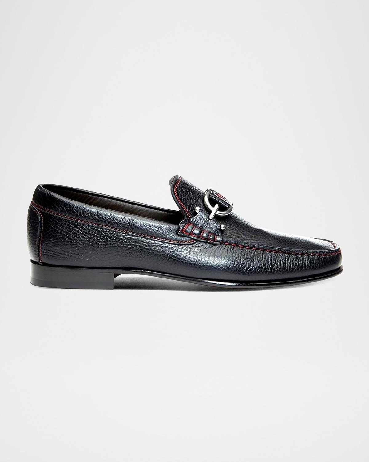 Donald Pliner Men's Dacio Contrast-Stitch Loafers