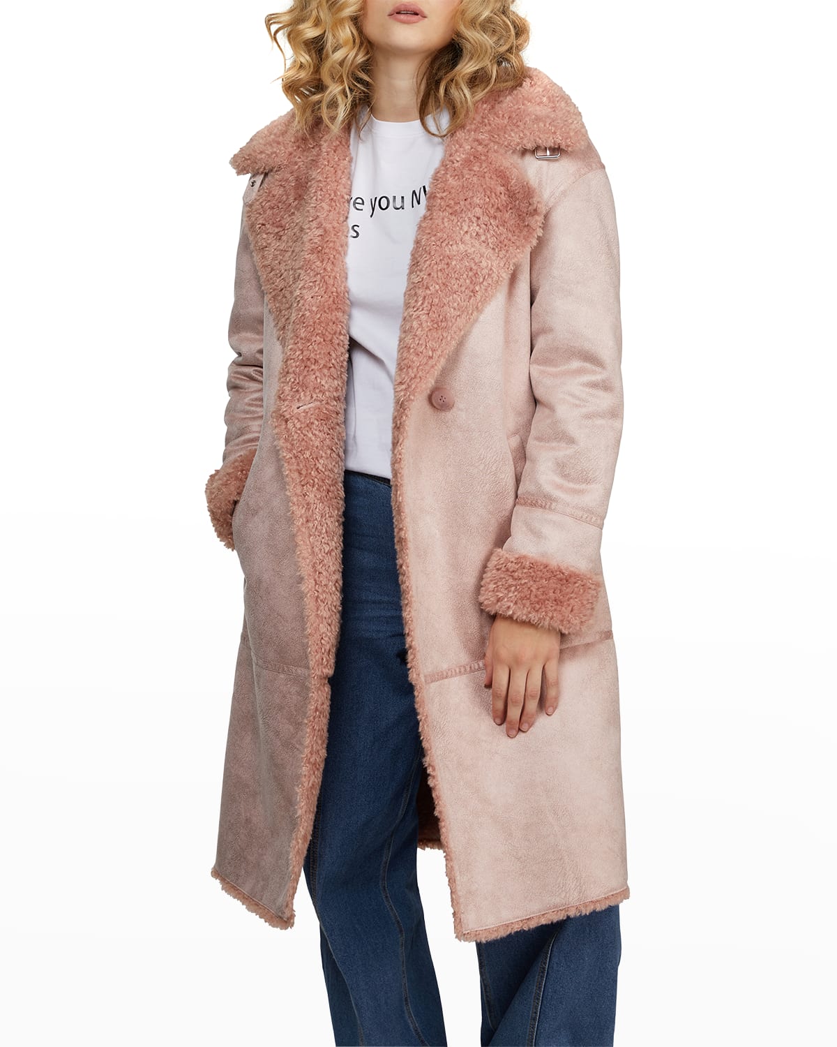 shearling faux coat