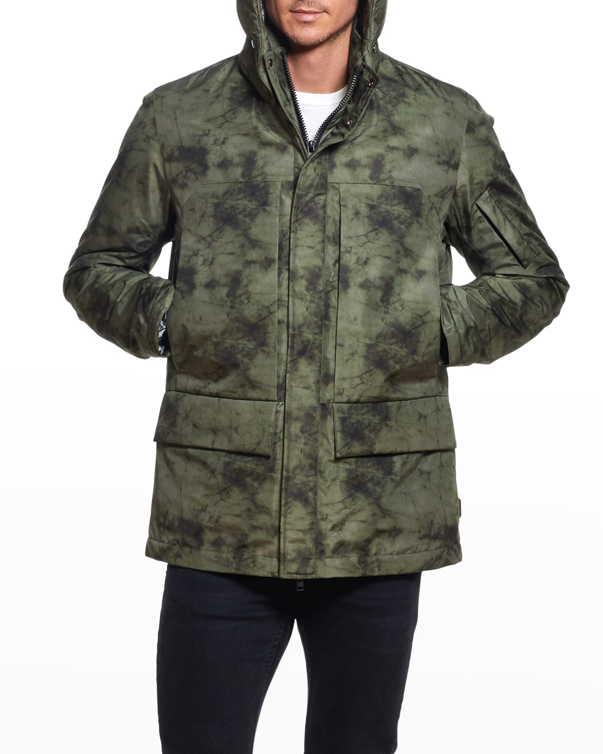 Rain Trench Coat Mens Waterproof with Hood Mens Camouflage Outdoor Coat Hooded Jacket Sports Uniform Velvet Overalls 