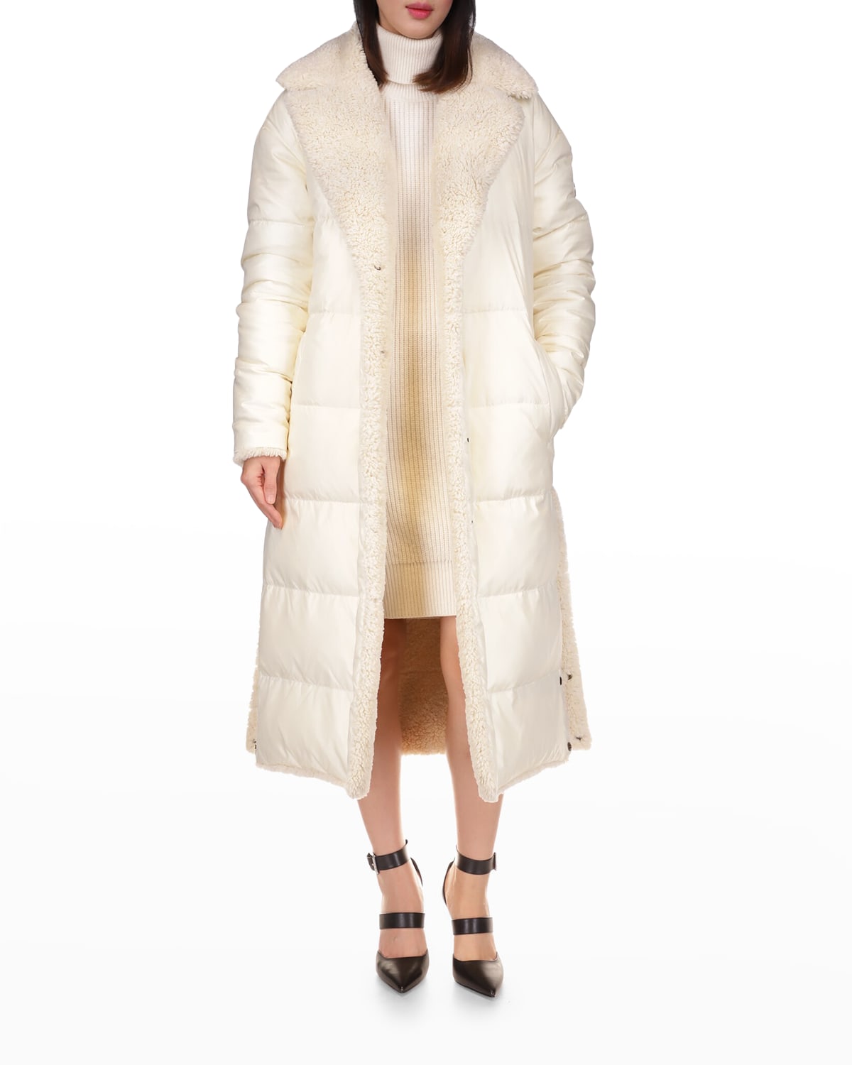 Vintage Parkas Luxury Women Long Jacket Real Farm Shearling Lamb Fur Coat Sweet