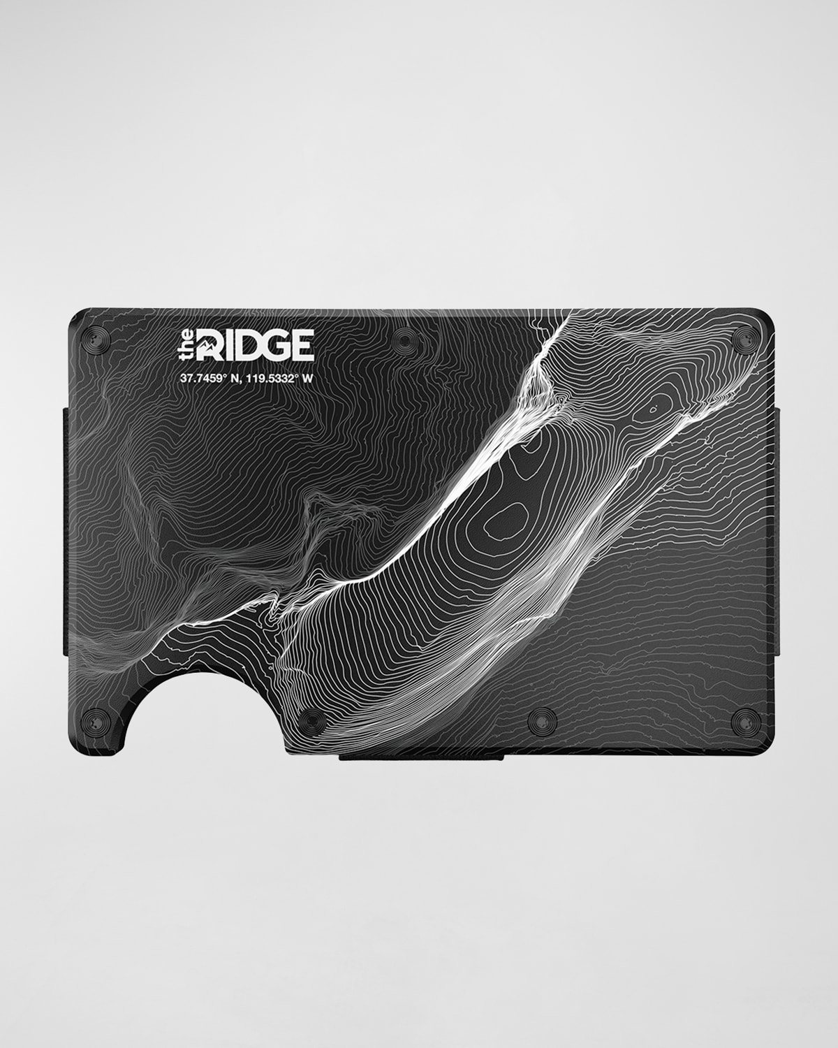 The Ridge Men's RFID Money Clip Metal Wallet, Black 1