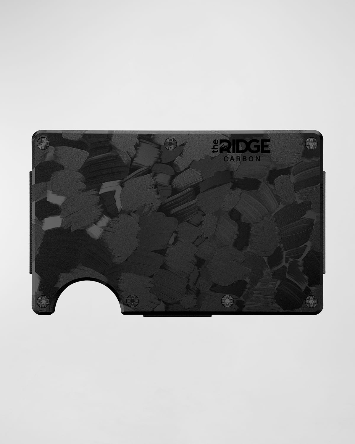 The Ridge Men's RFID Money Clip Metal Wallet, Gray