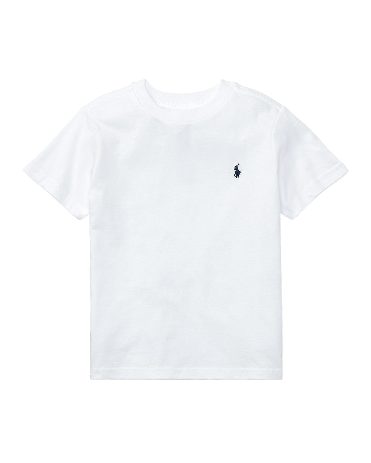 Polo Ralph Lauren Big Boys Cotton Jersey Crewneck T-Shirt - White