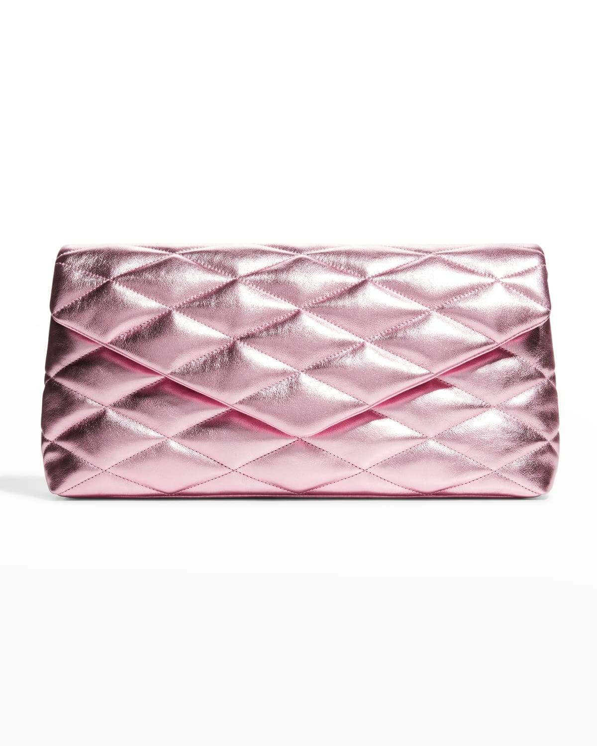 Sade quilted leather clutch