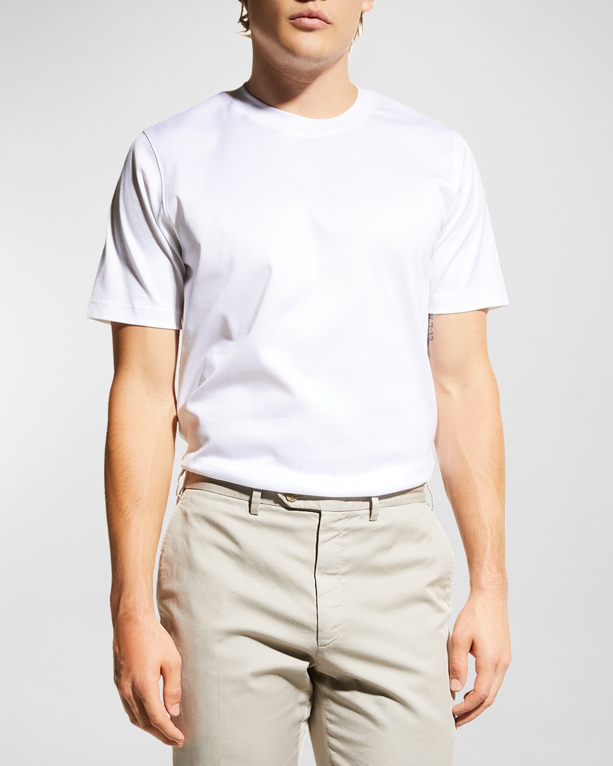 Shop Eton Men's Luxe Jersey T-shirt In White
