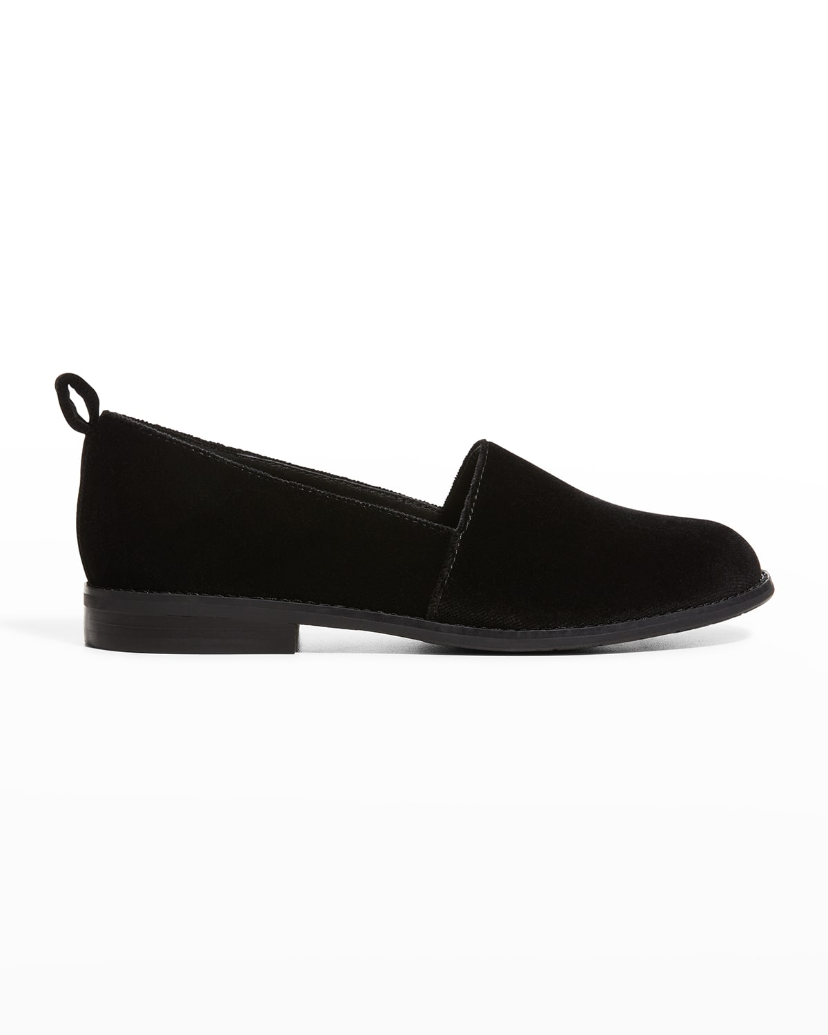 loafers black velvet shoes