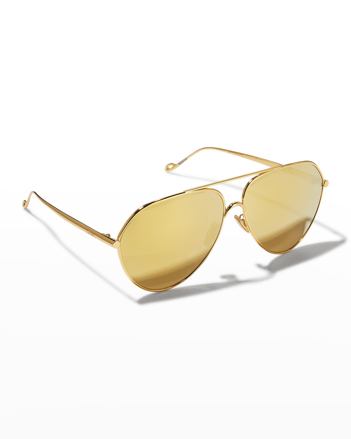 Engraved Metal Aviator Sunglasses Neiman Marcus