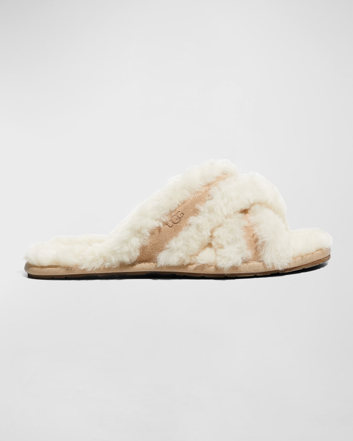 UGG Scuffette II Metallic Sparkle Shearling Slippers | Neiman Marcus