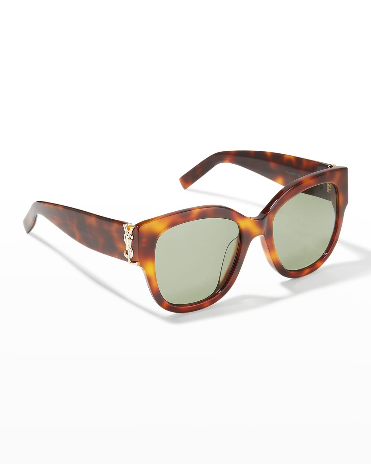 Saint Laurent Ysl Oversized Acetate Cat-eye Sunglasses In Medium Havana ...