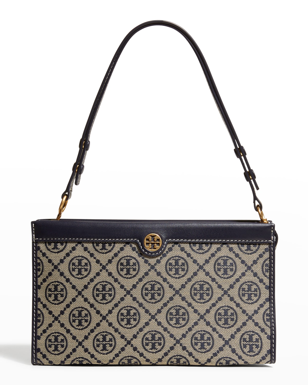 Tory Burch T Monogram Jacquard Bucket Bag | Neiman Marcus