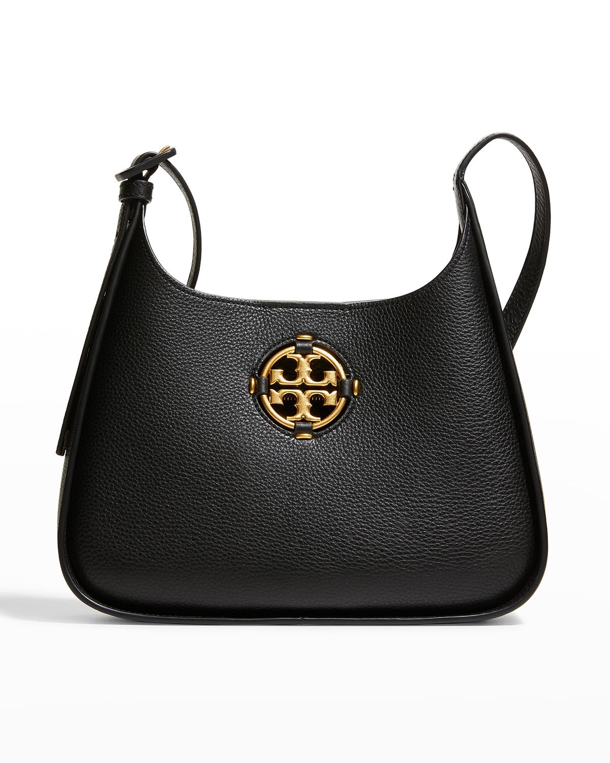 Tory Burch Miller Small Hobo Shoulder Bag In Black | ModeSens