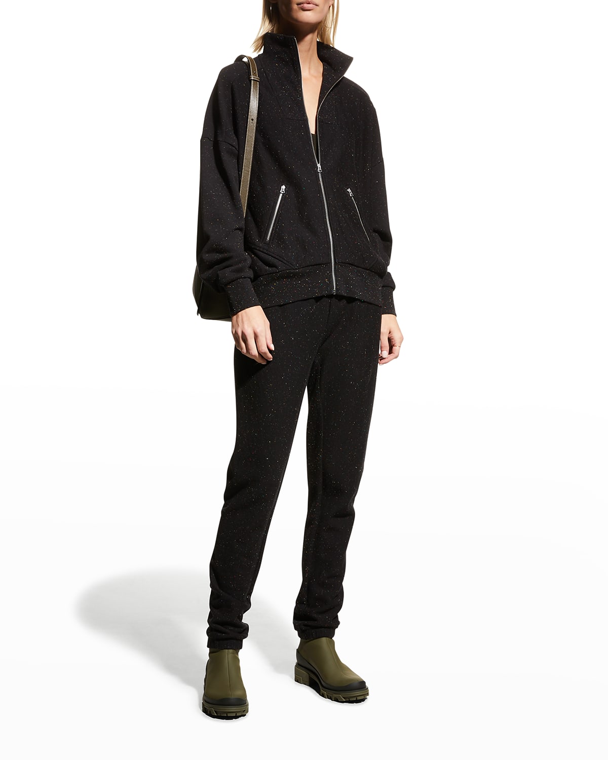 Rag & Bone City Organic Cotton Sweatpants In Blkmult