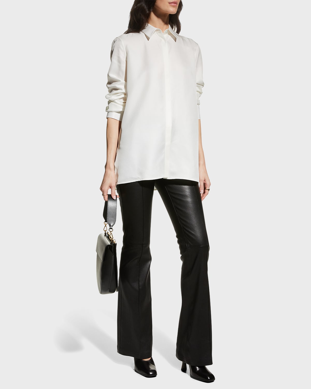 THE ROW Carla Collared Tunic Top