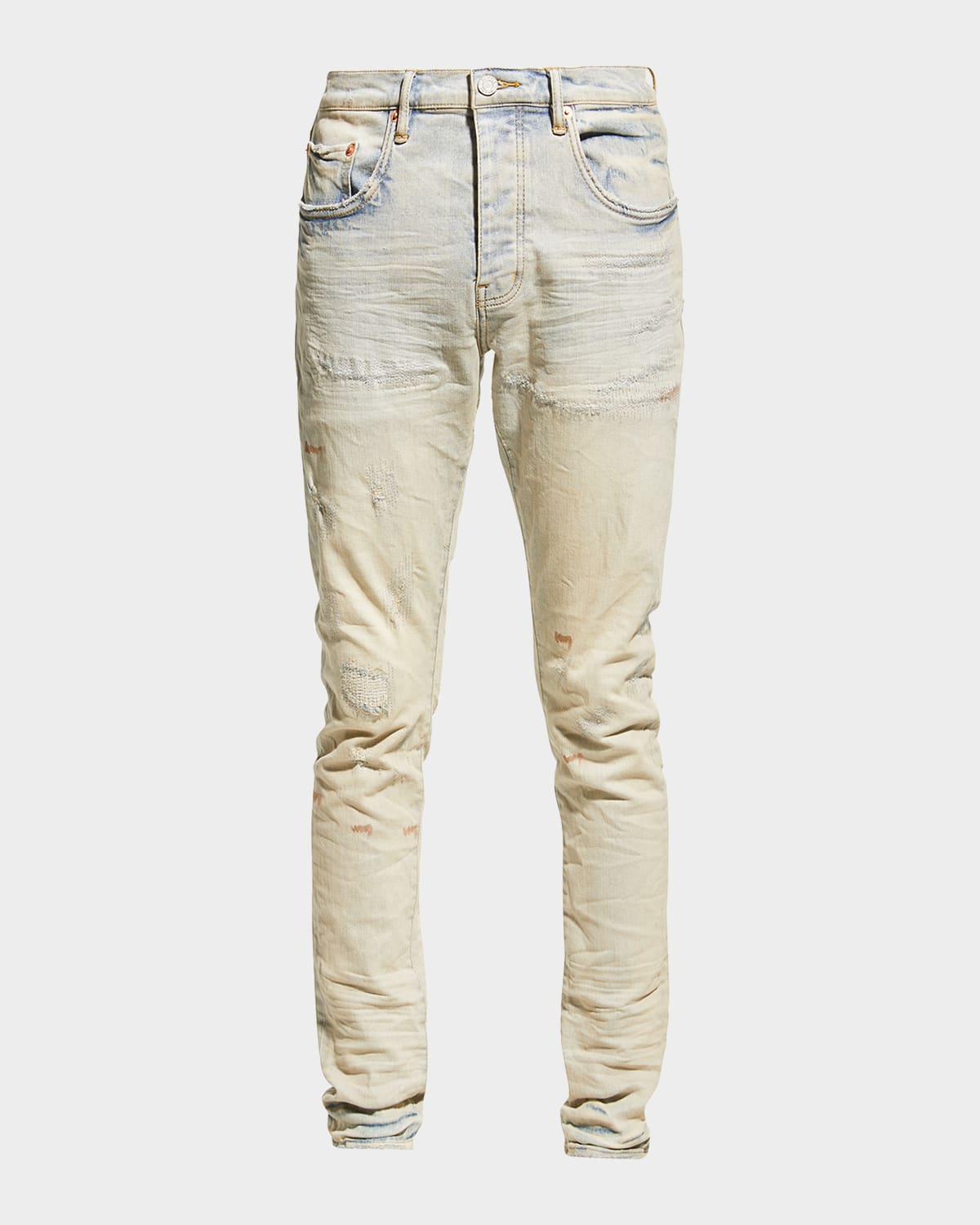 Men & apos;s P001 Superlight Oil Repair Skinny Jeans